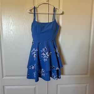 Blue Floral Women’s Dress